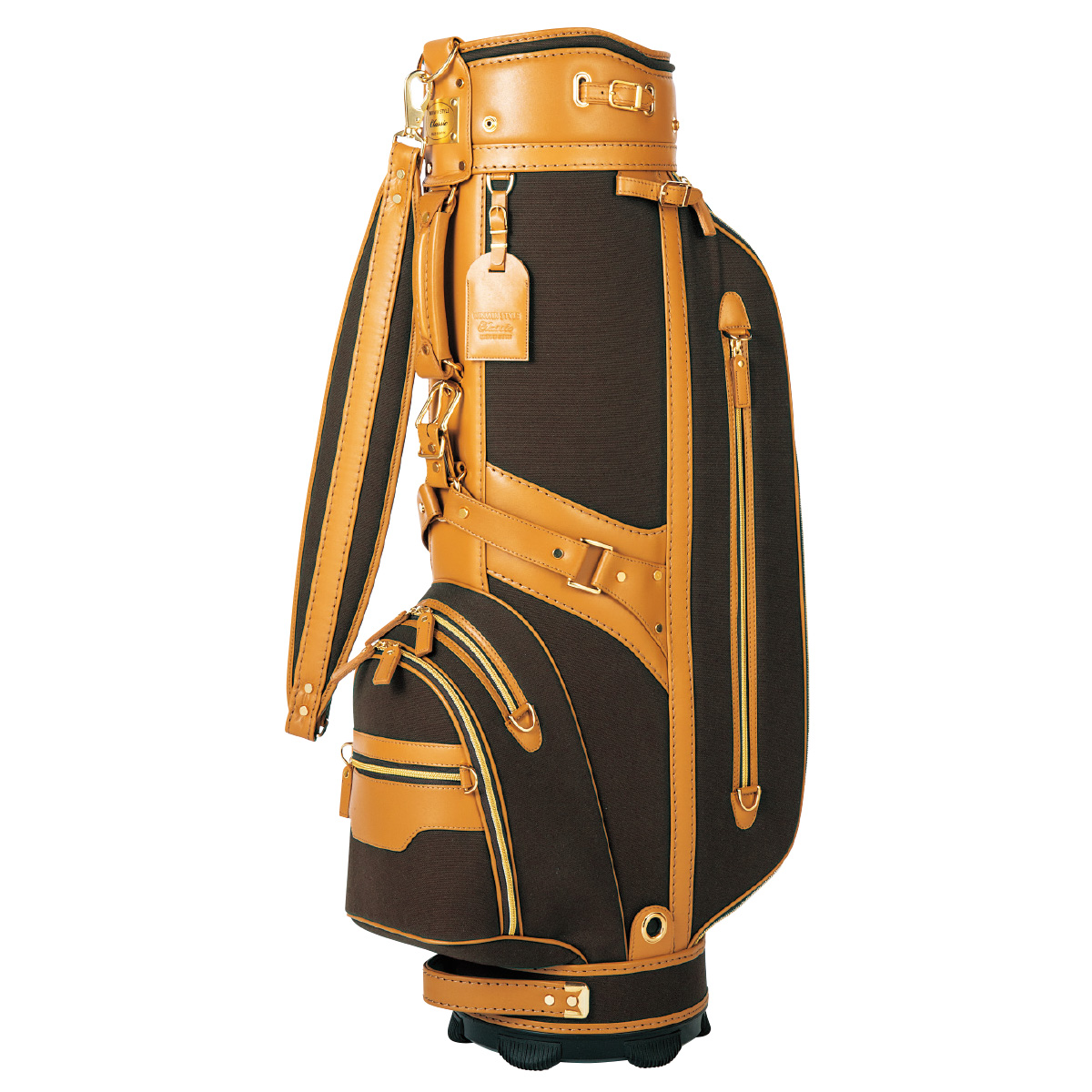 キャディバッグ】本革x帆布 WINWIN SPIRITS BAG GD Ver.[日本製