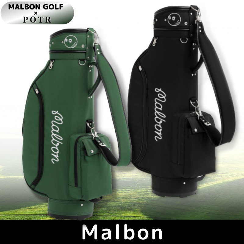 限定コラボ】MALBON GOLF×POTR キャディバッグ 選べる2色 (Malbon Golf