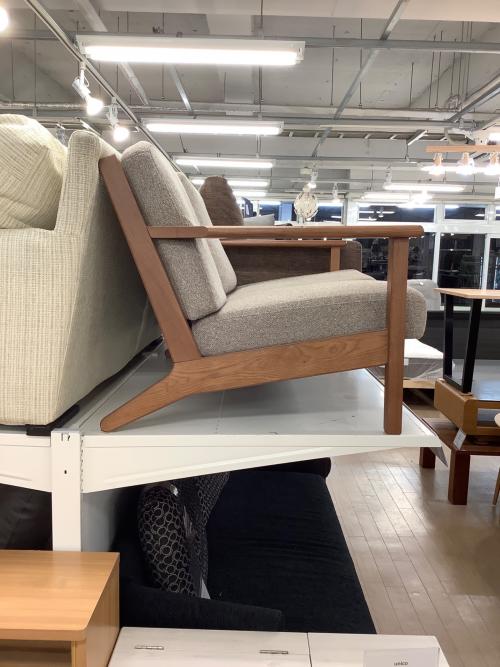 UNICO (ウニコ) 2人掛けソファー ブラウン×グレー VISKA｜トレファクONLINE