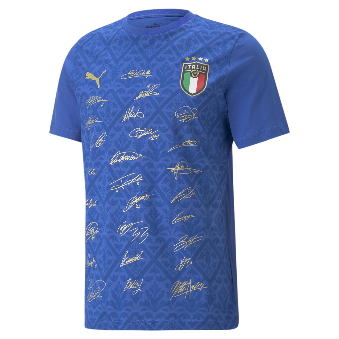 PUMA イタリア代表 EURO2020 WINNER シグネチャー Tシャツ(ブルー